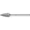 PFERD Hartmetall Frässtift Spitzbogen SPG Ø 06x13 mm Schaft-Ø 3 mm Z3P universal mittel kreuzverzahnt Produktbild