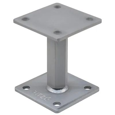 Produktbild von Pitzl® - Pfostenträger PTP easy Rechts/Links Gewinde, Verstellbereich 122 - 182