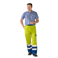 Produktbild von Planam - Bundhose 5222 warngelb/kornblau, Größe 52