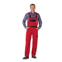 Produktbild von Planam - Latzhose 1223 rot/marine, Größe 27