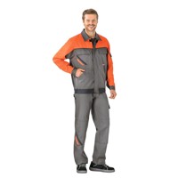 Produktbild von Planam - Bundjacke 2410 zink/orange/schiefer, Größe 28