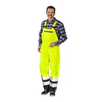 Produktbild von Planam - Latzhose 2087 warngelb/marineblau, Größe S