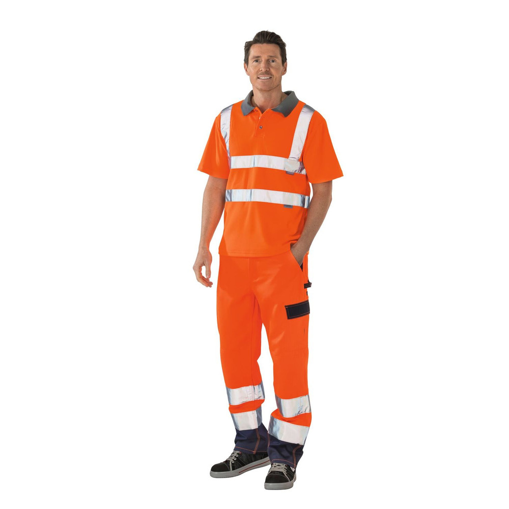 Planam Warnschutz Polo-Shirt, 2-farbig Produktbild img1 L