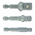 Produktbild von PROJAHN - 1/4" Bit Adapter Set 3-teilig Länge 50mm&nbsp;für Stecknüsse 1/4", 3/8", 1