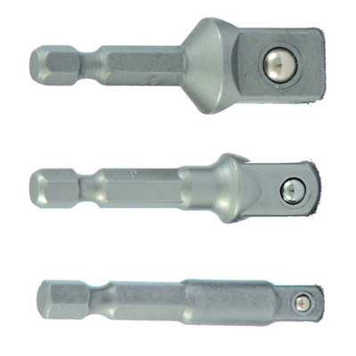 Produktbild von PROJAHN - 1/4" Bit Adapter Set 3-teilig Länge 50mm&nbsp;für Stecknüsse 1/4", 3/8", 1