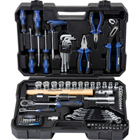 Produktbild von PROJAHN - 1/4" + 1/2" proficraft Werkzeugkoffer&nbsp;98-teilig&nbsp;48 Zahn Knarren