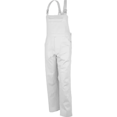 Produktbild von qualitex® - Latzhose "basic" weiß, Größe 42
