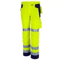 Produktbild von qualitex® - Bundhose "PRO WS" warngelb/marine, Größe 110