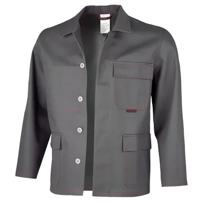 Produktbild von qualitex® - Arbeitsjacke "robust" dunkelgrau, Größe 102