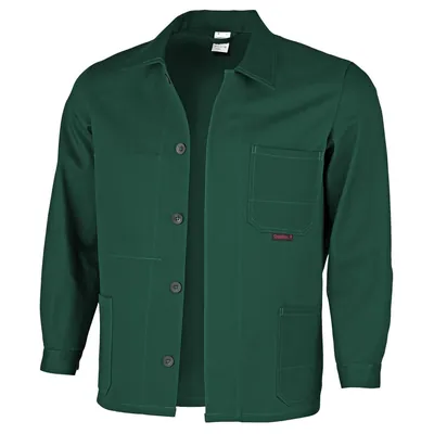 Produktbild von qualitex® - Arbeitsjacke "favorit" grün, Größe 64