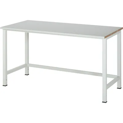 Produktbild von RAU. - Werktisch Modell 900, Stahlblechplatte, 1500 x 800 x 825mm