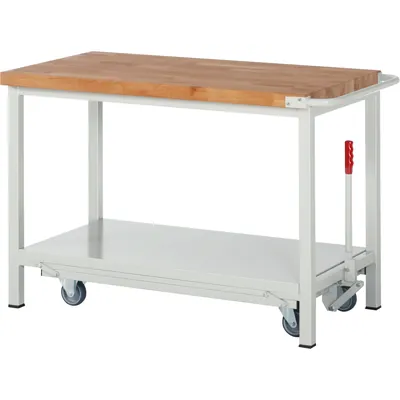 Produktbild von RAU. - Absenkbare Werkbank BASIC 8000-6 B1250 x T700 x H880mm