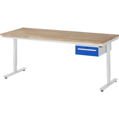 Produktbild von RAU. - Arbeitstisch adlatus 150, Buche-Massiv-Platte 1500 x 800mm