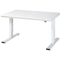 Produktbild von RAU. - Werktisch adlatus 300, EGB-Melamin-Platte, 1500 x 1000 x 720-1120mm