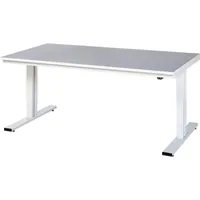 Produktbild von RAU. - Werktisch adlatus 300, Linoleumplatte, 2000 x 1000 x 720-1120mm