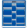 Produktbild von RAU. - Schubladen-Einteilungsset 490 x 560mm, 2 Trenn- / 9 Steckwände