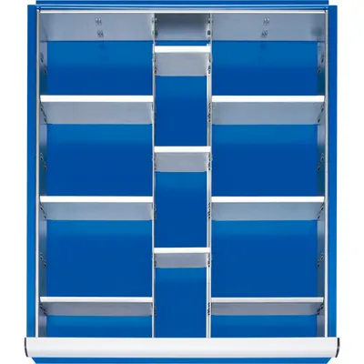 Produktbild von RAU. - Schubladen-Einteilungsset 490 x 560mm, 2 Trenn- / 9 Steckwände
