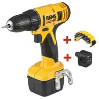 REMS Akku-Bohrschrauber 190010R220+571555R14+190051R Promotion-Set Produktbild