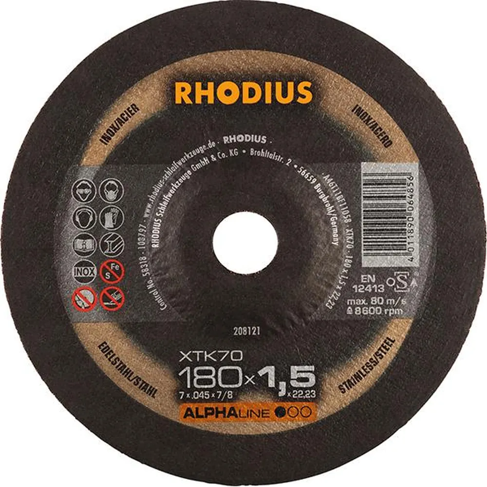 RHODIUS Trennscheibe Inox 230 x 1,9mm Produktbild img1 L