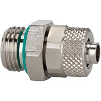 Produktbild von RIEGLER® - Gerade Einschraubverschraubung, FKM O-Ring, G 1/8" A, Schlauch 8/6