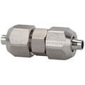 Produktbild von RIEGLER® - Gerader Verbinder, für Schlauch 8/6mm, SW1 14, SW2 12, Edelstahl 1.4