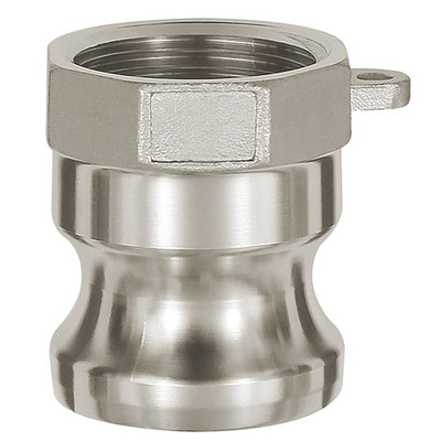 Produktbild von RIEGLER - Kamlok-Schnellkupplungsstecker mit IG, Typ A, Edelstahl 1.4401, G 3"