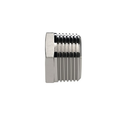 Produktbild von RIEGLER® - Reduziernippel, R 3/8" A, Rp 1/4" I, SW 18, Edelstahl 1.4408