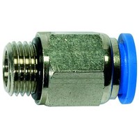 Produktbild von RIEGLER® - Gerade Steckverschraubung »Blaue Serie«, G 3/8" A, Schlauch-Ø 14