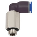 Produktbild von RIEGLER® - L-Steckverschraubung »Blaue Serie« lang, drehbar, G 1/8" A, Ø 6mm