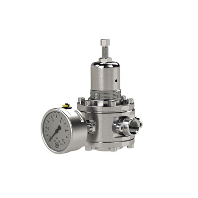 Produktbild von RIEGLER® - Edelstahl-Druckregler, 1.4404, nicht rücksteuerbar, G 1/2", 0,5 - 8 