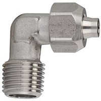 Produktbild von RIEGLER® - Winkel-Einschraubverschraubung R 1/4" A, Schlauch 10/8, Edelstahl 1.