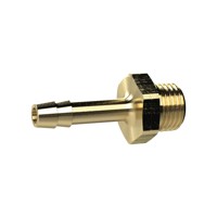 Produktbild von RIEGLER® - Einschraubschlauchtülle, G 1/4"links, für Schlauch LW 6mm, SW17, Mes