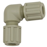 Produktbild von RIEGLER® - Winkel-Schlauchverbindung, für Schlauch 8/10mm, PP