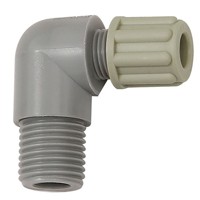 Produktbild von RIEGLER® - Winkel-Einschraubverschraubung G 1/4" A, für Schlauch 9/12mm, PA