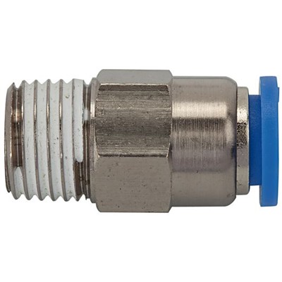 Produktbild von RIEGLER® - Gerade Steckverschraubung »Blaue Serie«, selbstabsperrend, R 3/8" A 