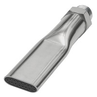 Produktbild von RIEGLER® - Lärmarme Flachdüse, M12x1,25, Messing vernickelt, Düsenbreite 21,0mm