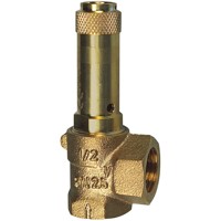 Produktbild von RIEGLER® - Eck-Sicherheitsventil für Flüssigkeiten G 1.1/4" Ansprechdruck 2,5 b