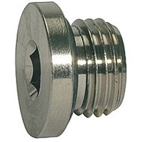 Produktbild von RIEGLER® - Verschlussstopfen, O-Ring »value line«, G 1/2", Messing vernickelt