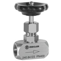 Produktbild von RIEGLER® - Nadelventil, Edelstahl 1.4571, G 3/4", DN 10, PN max. 400 bar