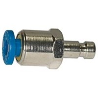 Produktbild von RIEGLER® - Einstecknippel push-in 4mm, für Kupplungen NW 2,7, Messing vernickel