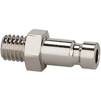 Produktbild von RIEGLER® - Nippel für Kupplungen NW 2,7, Edelstahl 1.4404, G 1/8" A, SW 11