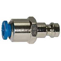 Produktbild von RIEGLER® - Einstecknippel push-in 6mm, für Kupplungen NW 5, Messing vernickelt