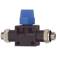 Produktbild von RIEGLER® - 3/2-Wegeventil »Blaue Serie«, A/A G 3/8" x 1/4" Kunststoff/Messing v