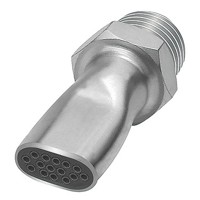 Produktbild von RIEGLER® - Lärmarme Flachdüse, G 3/8" A, Stahl verzinkt, Düsenbreite 16,5mm