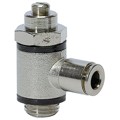 Produktbild von RIEGLER® - Drosselrückschlagventil, Zuluftdrossel Steckverbindung G 1/8", Schla