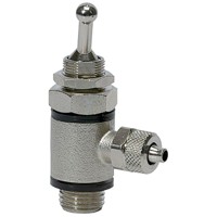 Produktbild von RIEGLER® - 2/2-Wege-Kipphebelventil, beidseitig, G 1/4", Schnellverschraubung S