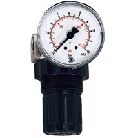 Produktbild von RIEGLER® - Druckregler für Wasser, inkl. Manometer, G 1/4", 0,5-10 bar, PE max.