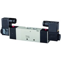 Produktbild von RIEGLER® - 5/3-Wegeventil elektropneumatisch »4V« Mitte belüftet, M5, 230 V, 50