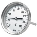 Produktbild von RIEGLER® - Bimetallthermometer, G 1/2" hinten, Tauchschaftlänge 63mm, ø100, 0°C