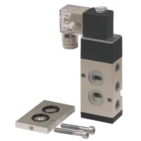 Produktbild von RIEGLER® - 3/2-5/2-Wegeventil, NAMUR, G 1/4"(1), G 1/4"(3 + 5), 230 V, 50 Hz